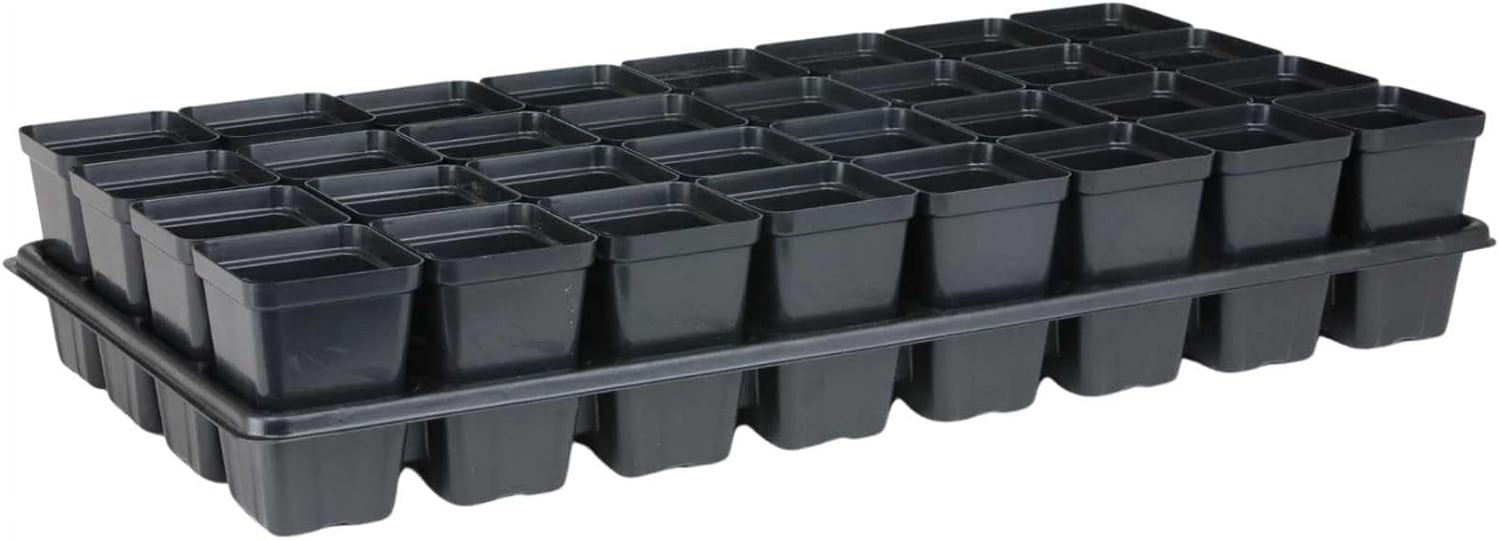 ZMSHOP Extra Strength 32 Cell Seedling Starter Trays w/Inserts, 2 Pack, for Seed Germination, Plant Propagation, Growing Trays, Planting Starter