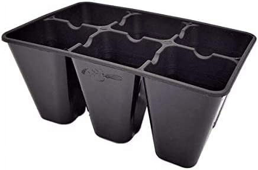 ZMSHOP Extra Strength 6 Cell Seedling Starter Trays, 60 Pack (360 Cells), for Seed Germination and Plant Propagation Planting Starting Plugs