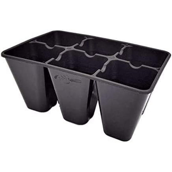 ZMSHOP Extra Strength 6 Cell Seedling Starter Trays, 60 Pack (360 Cells), for Seed Germination and Plant Propagation Planting Starting Plugs