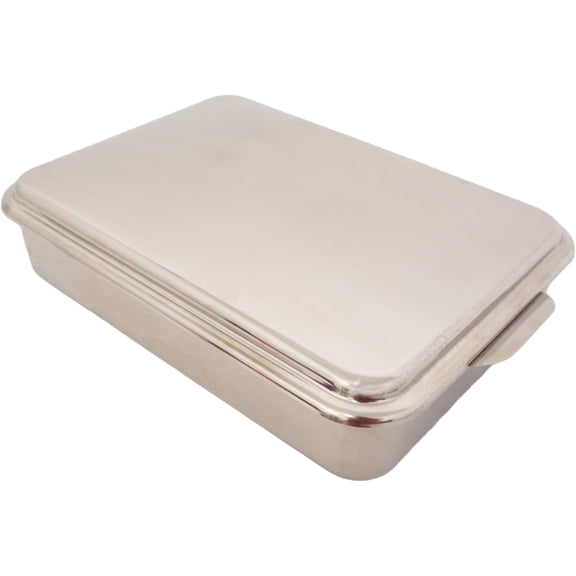 ZMSHOP Heavy-Duty Stainless Steel Cake Pan With Snap-On Lid