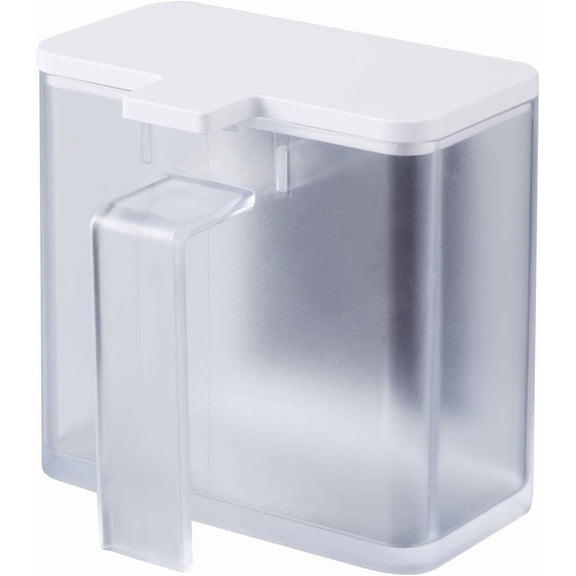 ZMSHOP Magnetic Spice Container for Refrigerator - White, 4.3"x3.5"x4.1", Removable, Teaspoon Included, Easy Clean