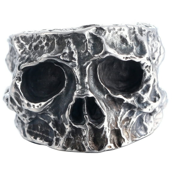 ZMY Home Rings for Gift Punk Cool Stainless Steel Jewelry Calvarium Skull Ring (9)