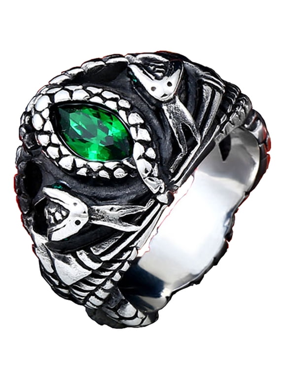 Stainless Steel Aragorn Barahir Ring Lord of the Rings Jewelry for Men (9)