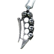 ZMY Home Stainless Steel Necklace Skull Manacle Pendant for a Bold Statement Jewelry
