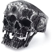 ZMY Home Stainless Steel Party Jewelry Gothic Division Skull Ring 9