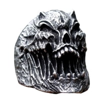 ZMY Home Stainless Steel Ring - Fierce Monster Skull Design Statement Jewelry Gift for Men (11)