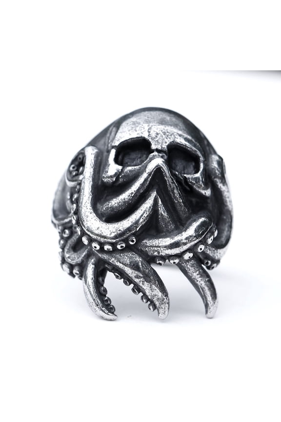 Stainless Steel Ring | Skull of Intellect Devourer | Evil Death Monster Jewelry (10)