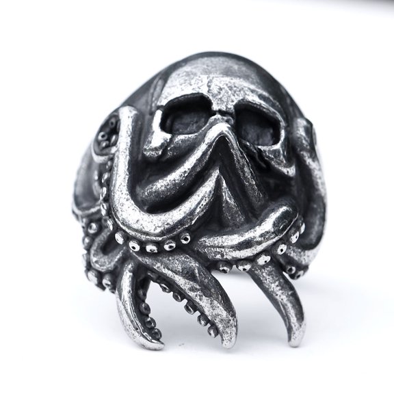 ZMY Home Stainless Steel Ring | Skull of Intellect Devourer | Evil Death Monster Jewelry (8)