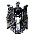 thumbnail image 1 of ZMY Home Stainless Steel Skeleton with Angelic Wings Ring Gothic Style Statement Jewelry for Men and Women (9), 1 of 6