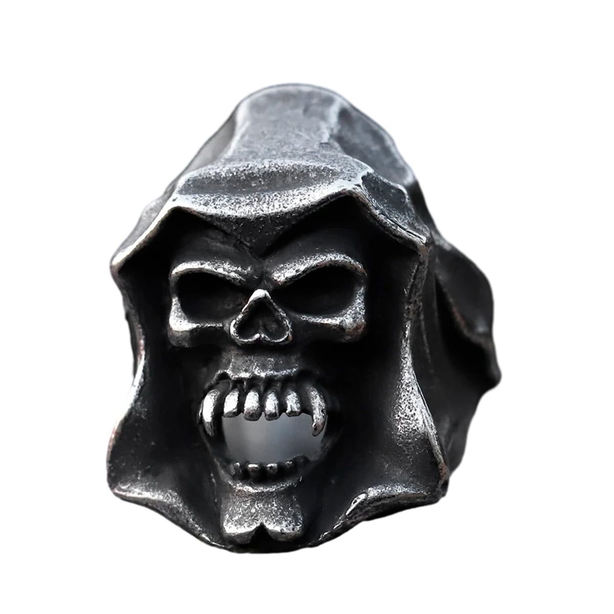 ZMY Home Stainless Steel Skull Ring - Gothic Cape-clad Vampire Design ...