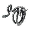 thumbnail image 1 of ZMY Home Stainless Steel Snake Ring Fashionable and Edgy Serpent Design Jewelry (9), 1 of 6