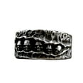 thumbnail image 1 of ZMY Home Stainless Steel Wide Band Skull Ring - Unique Design with Five Skulls, Gothic Statement Jewelry (11), 1 of 6
