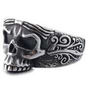 ZMY Home Sugar Skull Ring Stainless Steel Party Jewelry for Men Women 12