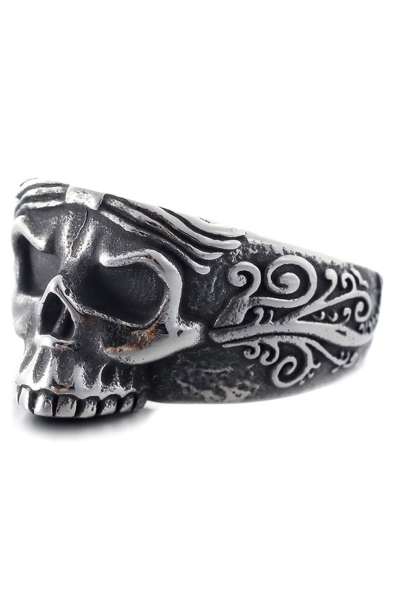 Sugar Skull Ring Stainless Steel Party Jewelry for Men Women (9)