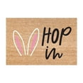 thumbnail image 1 of ZMYFlora Easter Doormat & Decor, Non-Slip Coir Fiber Welcome Mat with Fun Bunny Design for Front Door, Durable Easter Home Decor for Porch, Entryway, Indoor Outdoor Use,I, 1 of 5