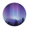thumbnail image 1 of ZNDUO 2 Pack Round Mouse Pad Purple Fantasy Aurora Pattern 7.9" Small Non-Slip Rubber Gaming Mousepad Desk Mat for Home Office, 1 of 7