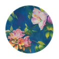 thumbnail image 1 of ZNDUO 2 Pack Round Mouse Pad Watercolor Flower Doodle 7.9" Small Non-Slip Rubber Gaming Mousepad Desk Mat for Home Office, 1 of 7