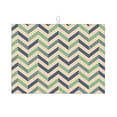 thumbnail image 1 of ZNDUO Absorbent Dish Drying Mat, Microfiber Blue Green Zigzag Pattern Dish Drying Pad for Kitchen Counter, 24 x 18 Inch, 1 of 8