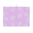 thumbnail image 1 of ZNDUO Absorbent Dish Drying Mat, Microfiber Purple Leaf Pattern Dish Drying Pad for Kitchen Counter, 24 x 18 Inch, 1 of 8