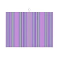 thumbnail image 1 of ZNDUO Absorbent Dish Drying Mat, Microfiber Purple Vertical Stripes Pattern Dish Drying Pad for Kitchen Counter, 24 x 18 Inch, 1 of 8