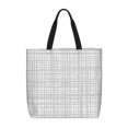 thumbnail image 1 of ZNDUO Abstract Gray Line Texture Pattern Large Tote Bag, Zipper Lightweight Beach Tote, 1 of 8