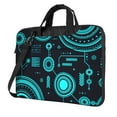 thumbnail image 1 of ZNDUO Abstract Technology Art Pattern Laptop Bag, 14 inch Business Casual Durable Laptop Backpack, 1 of 8