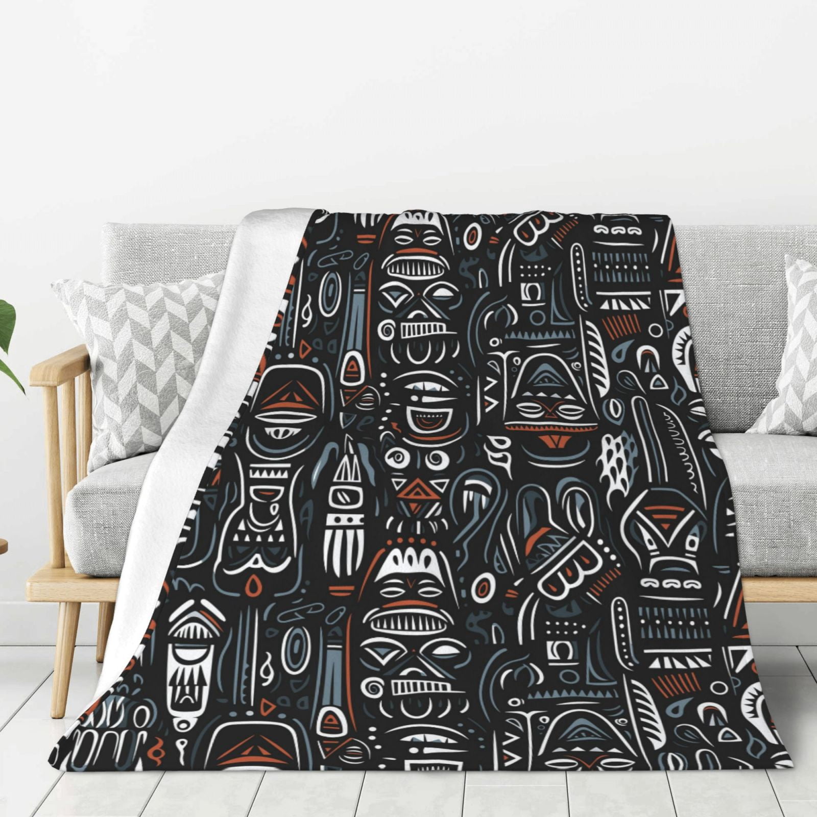 ZNDUO Aztec Tribal Africa Ethnic Art Pattern Pattern Thickening Blanket ...