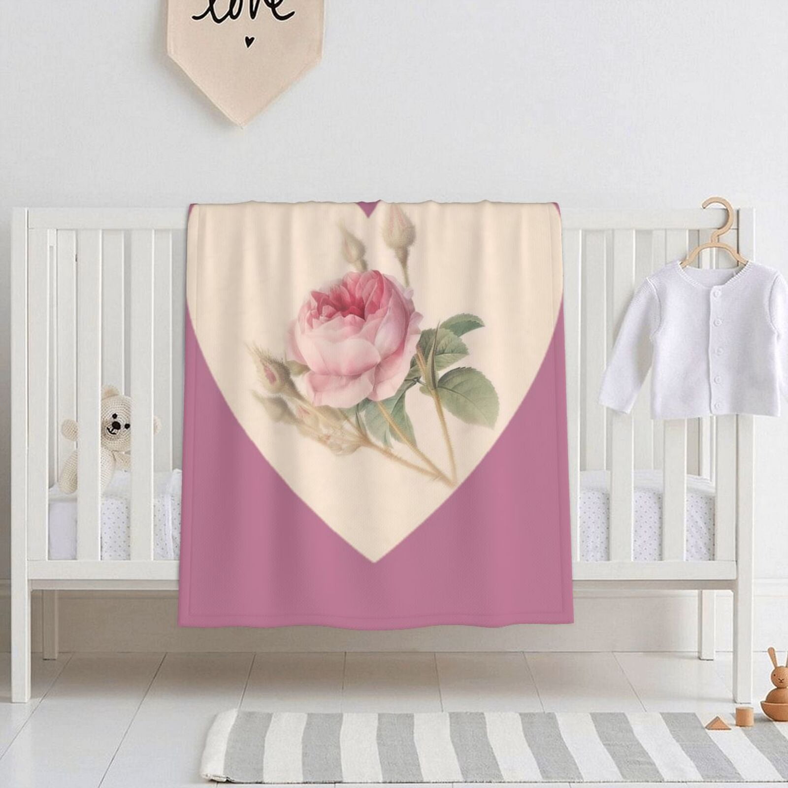 Floral Beadwork Four Clans Baby Blanket 30