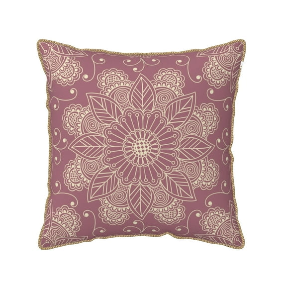 ZNDUO Baroque Vintage Floral Throw Pillows, Throw Pillows for Couch-Indoor Decorative Pillows,16"x16"
