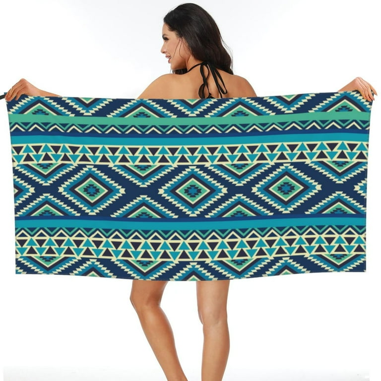 Tribal print towels sale
