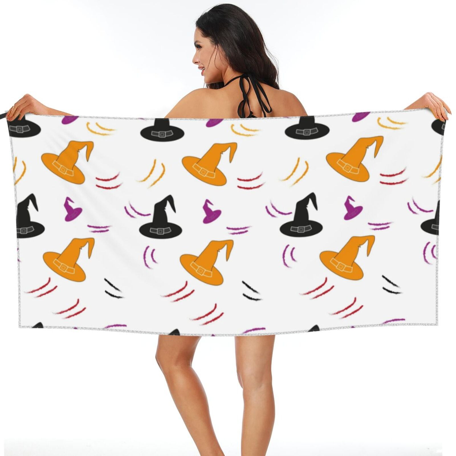 znduo-bath-towel-witch-magic-hat-pattern-oversized-quick-dry-bath