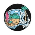 thumbnail image 1 of ZNDUO Beach Skull Pattern Spare Tire Cover, Universal Spare Tire Wheel Covers 15 inch, 1 of 8