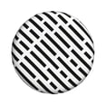 thumbnail image 1 of ZNDUO Black Line Stripes Pattern Spare Tire Cover, Universal Spare Tire Wheel Covers 14 inch, 1 of 8