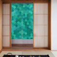 thumbnail image 1 of ZNDUO Blackout Door Curtains, Insulated Blackout Green Pixel Honeycomb Pattern Window Curtain for Living Room Kitchen Bathroom Bedroom, 34x56 Inches, 1 of 7