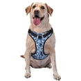 thumbnail image 1 of ZNDUO Blue Camouflage Style Pattern Dog Harness, Adjustable Reflective Pet Harness with Dog Leash, 1 of 8
