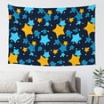 thumbnail image 1 of ZNDUO Blue Cartoon Star Doodle Tapestry, Wall Tapestries for Bedroom, 60 x 40 inch, 1 of 8