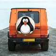 thumbnail image 1 of ZNDUO Cartoon Antarctic Penguin Pattern Spare Tire Cover, Universal Fit for Jeep Trailer RV SUV Camper Vehicle Waterproof Dust Tire Cover 14 inch, 1 of 8