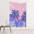 thumbnail image 1 of ZNDUO Cartoon Beach Tree Pink Pattern Tapestry, Wall Tapestries for Bedroom, 60 x 40 inch, 1 of 8