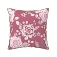 thumbnail image 1 of ZNDUO Cartoon Pink Roses Pattern Throw Pillows for Couch-Indoor Decorative Pillows,16"x16", 1 of 8