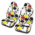 thumbnail image 1 of ZNDUO Geometric Circle Point Pattern Car Seat Covers, Breathable Polyester Universal Seat Covers for Cars, 2PCS Car Seat Covers Front Seats Only, 1 of 8