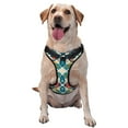 thumbnail image 1 of ZNDUO Geometric Morocco Style Pattern Dog Harness, Adjustable Reflective Pet Harness with Dog Leash, 1 of 8