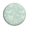 thumbnail image 1 of ZNDUO Green Elegant Butterfly Pattern Spare Tire Cover, Universal Spare Tire Wheel Covers 15 inch, 1 of 8