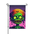 thumbnail image 1 of ZNDUO Halloween Zombie Cartoon Pattern Halloween Garden Flag, Small Yard Lawn Flag for Outdoor House Decor Holiday Home Decorations, 12.5"x18", 1 of 8