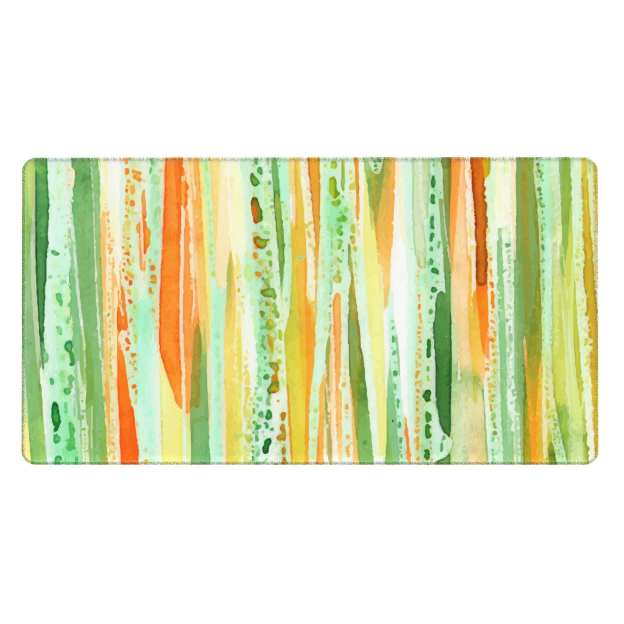 ZNDUO Large Rubber Mouse Pad Non-slip Desk Mat Green Abstract ...