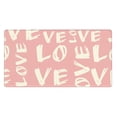 thumbnail image 1 of ZNDUO Large Rubber Mouse Pad Non-slip Desk Mat Pink Love Doodle Rubber Desk Pad Mousepad Keyboard Pad for Home Office, 15.8" x 29.5", 1 of 9