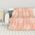 thumbnail image 1 of ZNDUO Lightweight Microfiber Bed Blanket, Simple Pink Small Fresh Pattern Super Soft Flannel Cozy Throw Blankets, 40"x30", 1 of 8