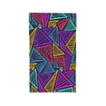 thumbnail image 1 of ZNDUO Modern Triangle Texture Abstract Pattern Bath Towel, Microfiber Shower Towels, 27.5×16 in, 1 of 7