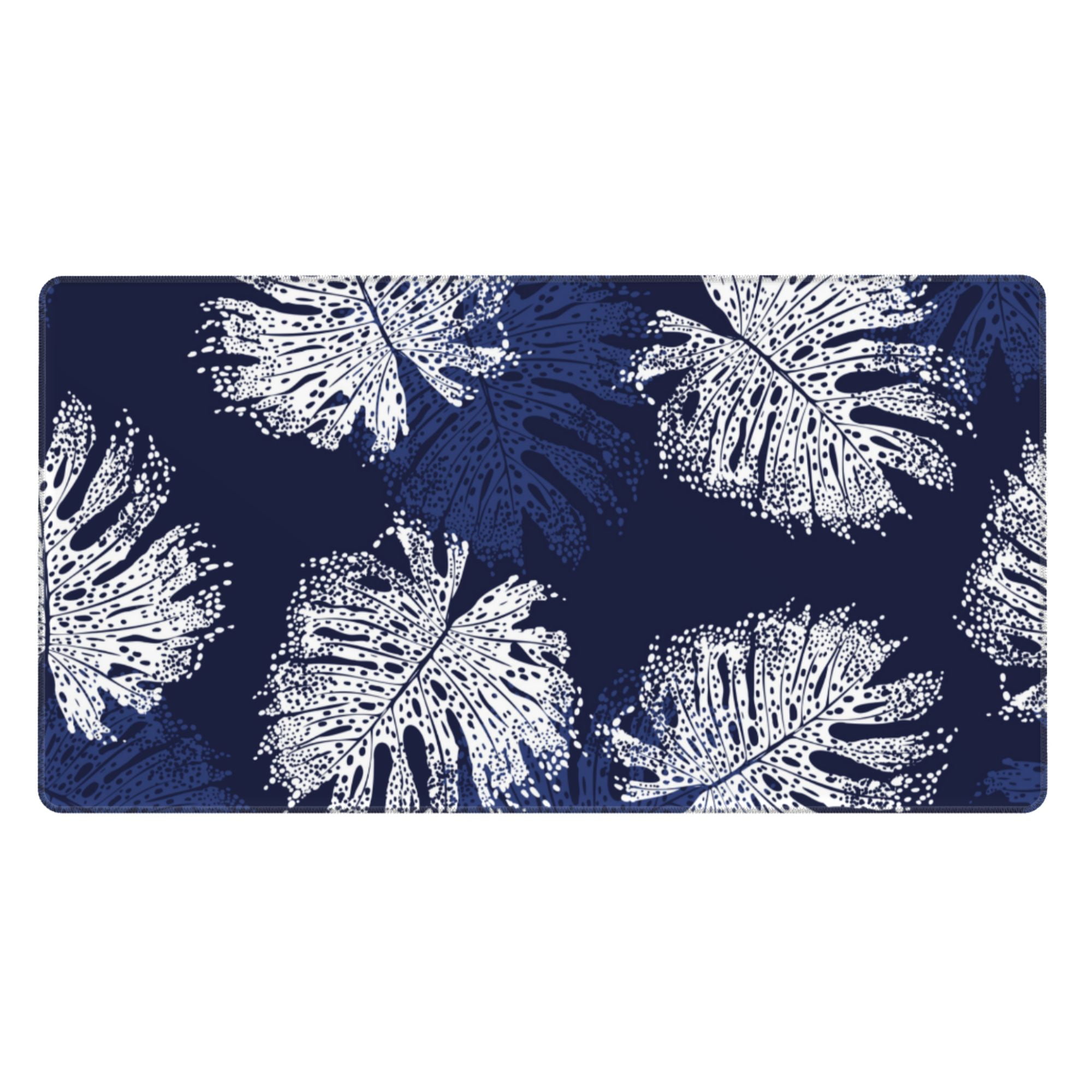 ZNDUO Large Rubber Mouse Pad Non-slip Desk Mat Blue Abstract Vintage ...