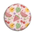thumbnail image 1 of ZNDUO Pink Watermelon Floral Pattern Spare Tire Cover, Universal Spare Tire Wheel Covers 15 inch, 1 of 8