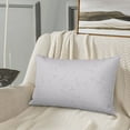 thumbnail image 1 of ZNDUO Rectangular Plush Cushion Cover, Gray Abstract Lines Pattern Non-Pilling Hidden Zip Bedroom Sofa Pillowcases, 16"x24", 1 of 8